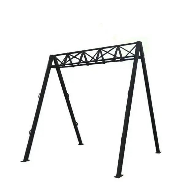 Black T1 TRX S-Frame structure designed for suspension training and functional fitness, ideal for performing various exercises during a workout for full body.