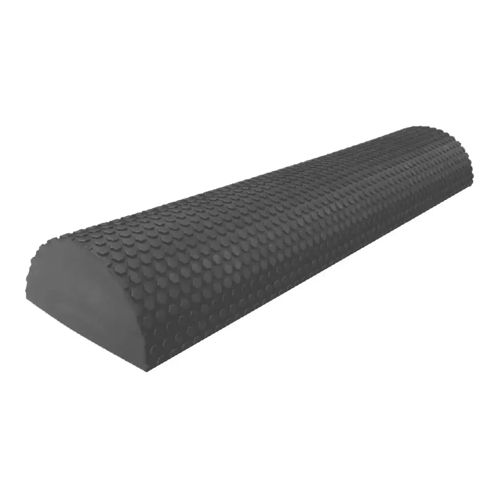 Textured TG-12 Half Foam Roller with flat base, designed for balance, mobility, and recovery during strength or bodyweight training.
