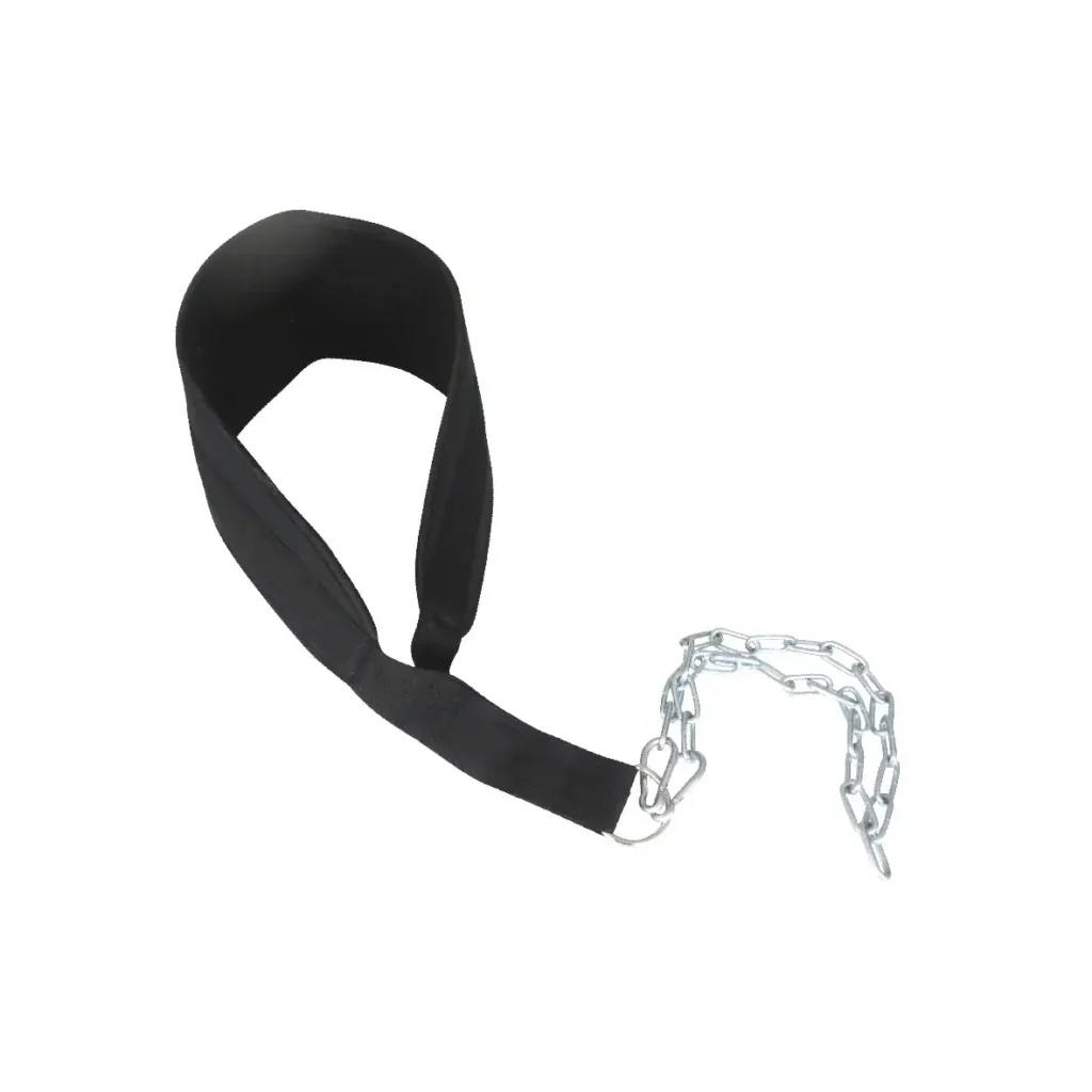 Black TG-2X Dip Belt with metal chain, designed for strength-training exercises and bodyweight workouts using added resistance, essential gym equipment for advanced training.