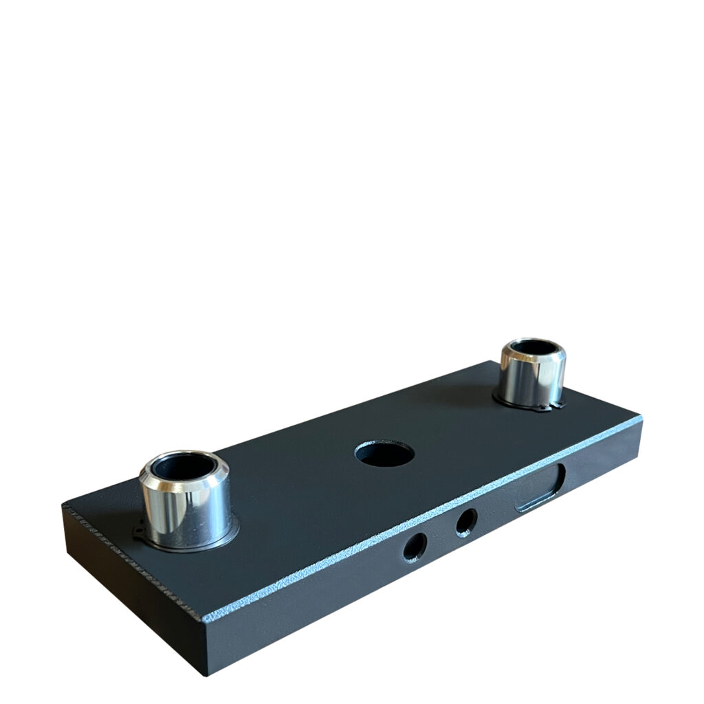 WP-2X top weight stack plate with guide rod bushings