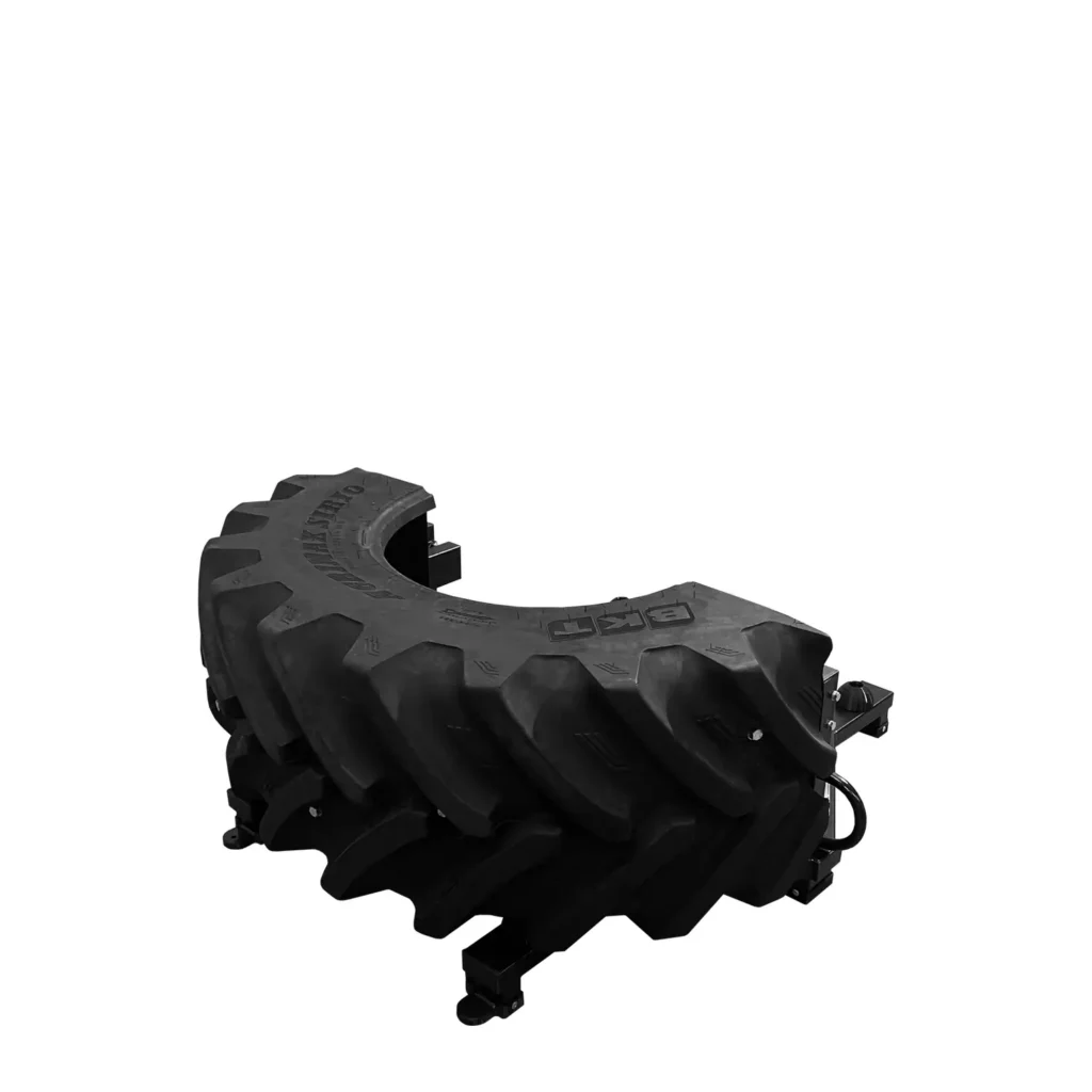 Strength training tire flip equipment with 110 kg starting weight
