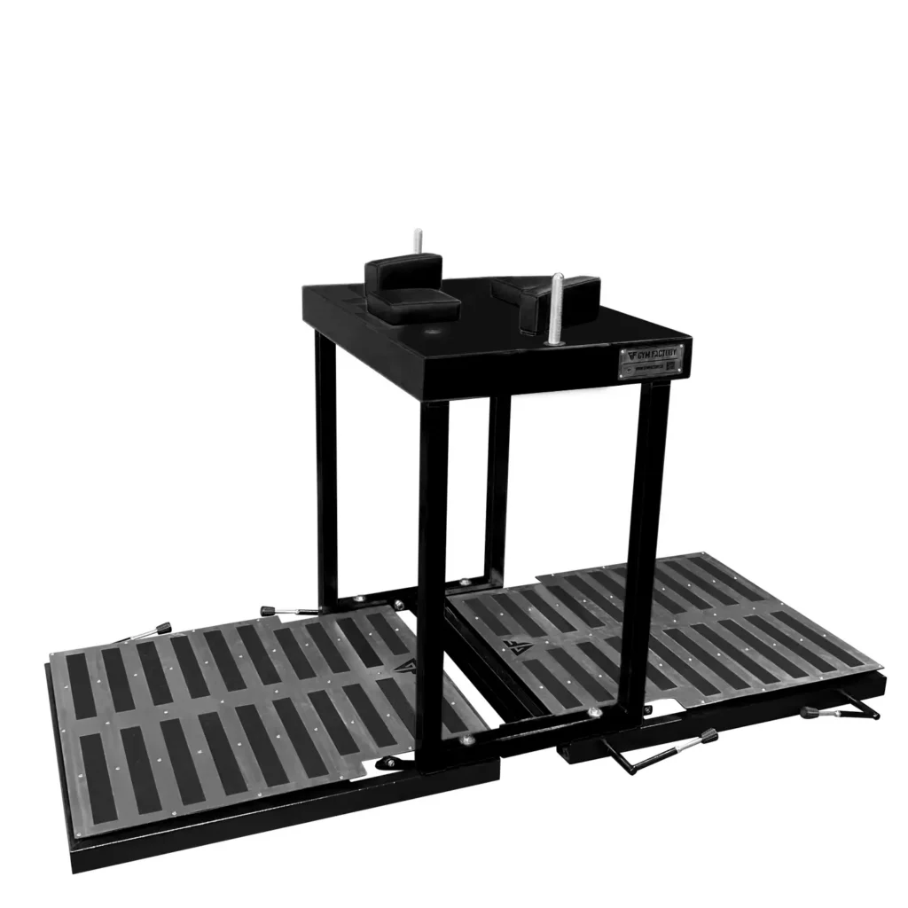 I1P professional arm wrestling table with platform for training and competition